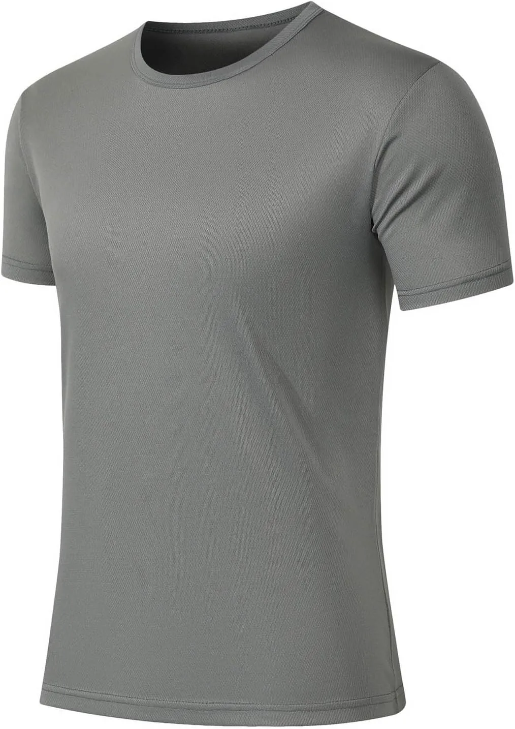 Mesh Workout Athletic Shirt for Men Crewneck Gym Shirts Quick Dry Athletic Short Sleeve T-Shirt Moisture Wicking Tops