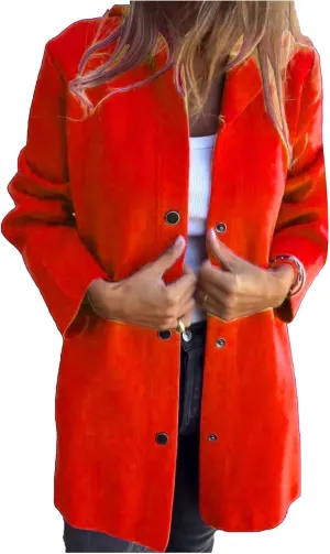 Mmoneyake Casual Jackets for Women Lapel Single Breasted Hooded Jacket Fall Trench Coat Long Sleeve Button Down Shirt Shacket