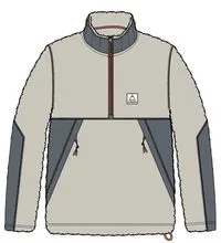 Muse Recycled Polar-Lined Sherpa Fleece - Pebble Grey