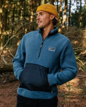 Oceanside Recycled Polar-Lined Sherpa Fleece - Blue Steel