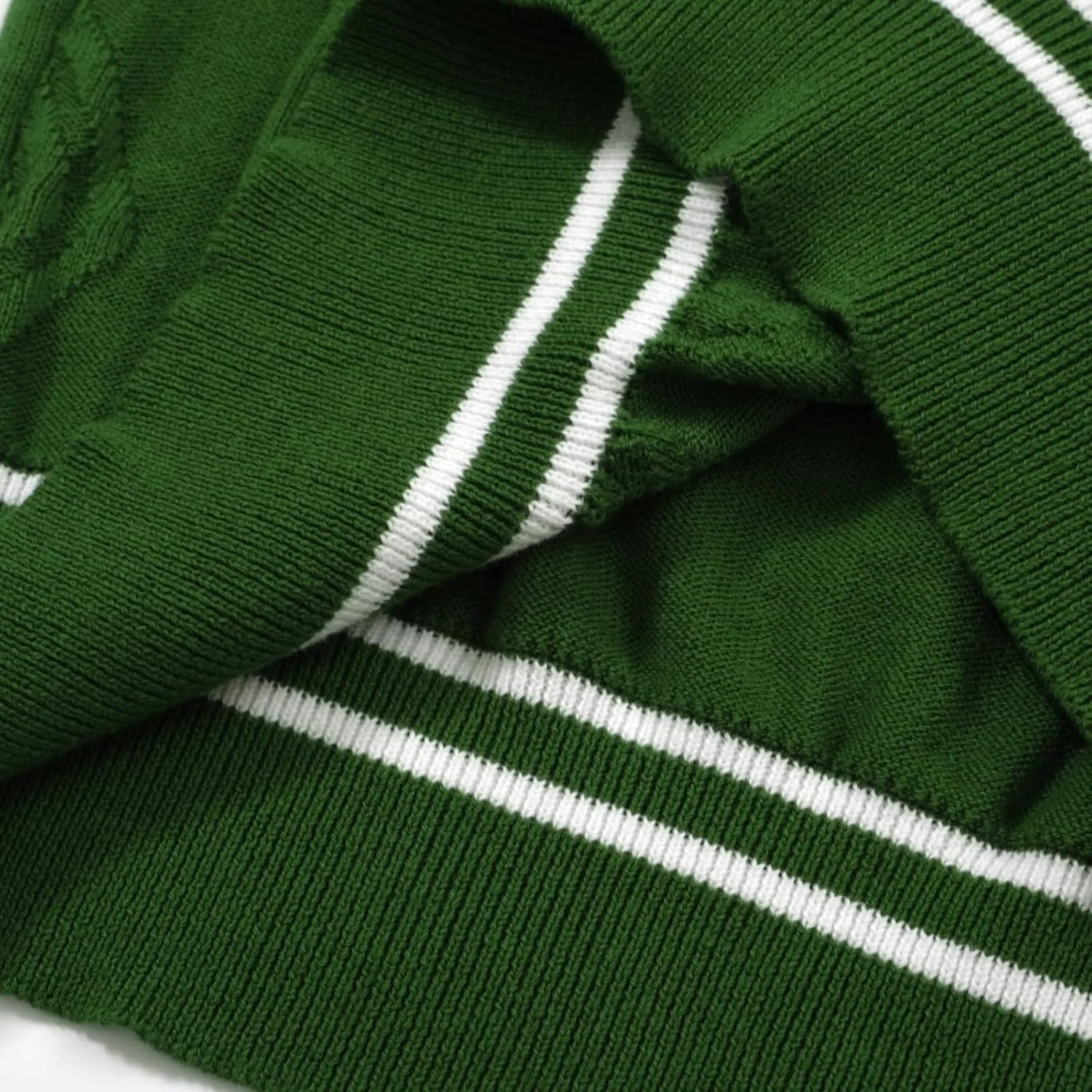 OXKNIT Mens Knitted Vintage Polo Shirt, 1960s Mod Style Retro Polo Textures Shirt with Double Line Neck