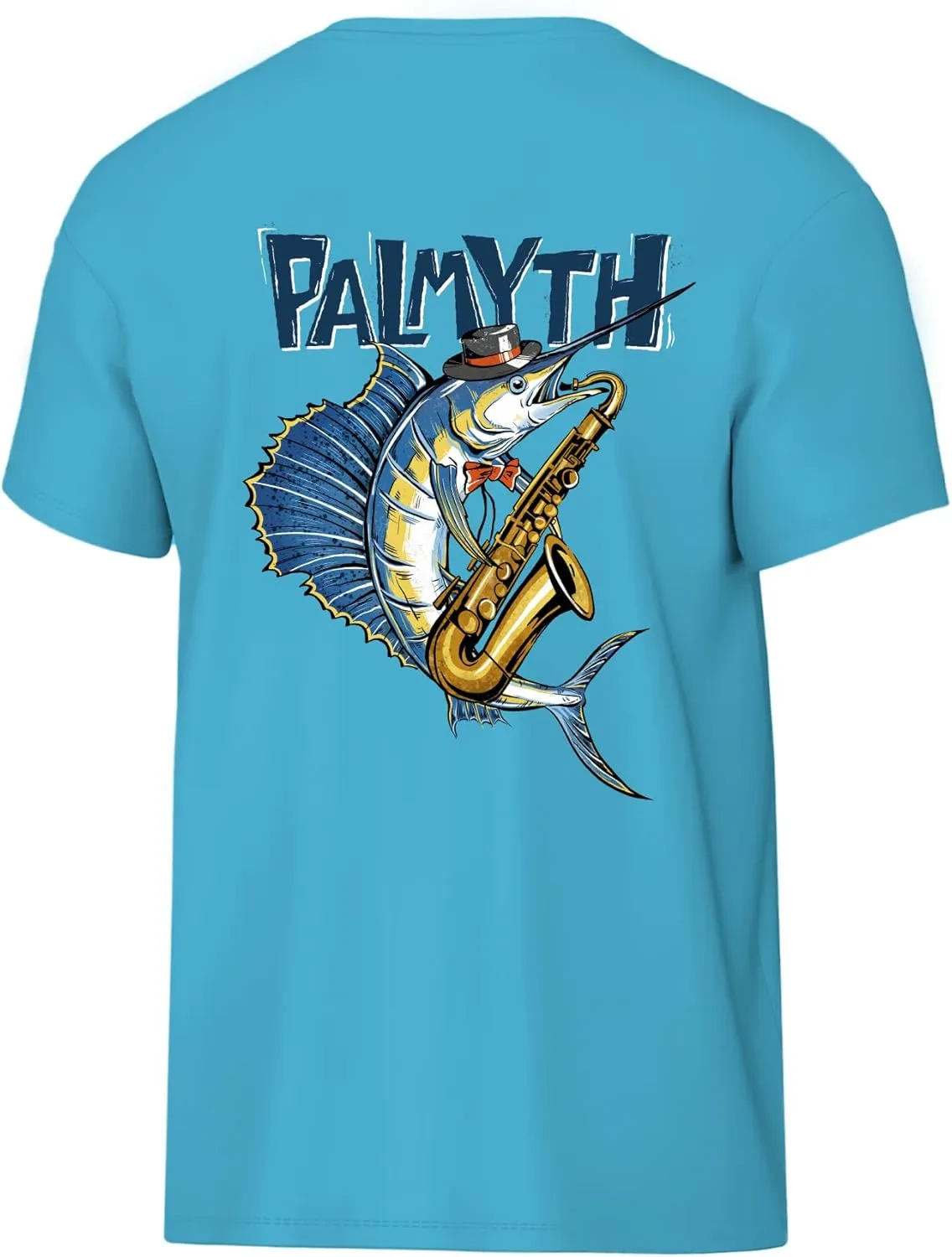 Palmyth Boys Fishing Shirt Short Sleeve UPF 50  Youth T-Shirt Sun Protection Tee