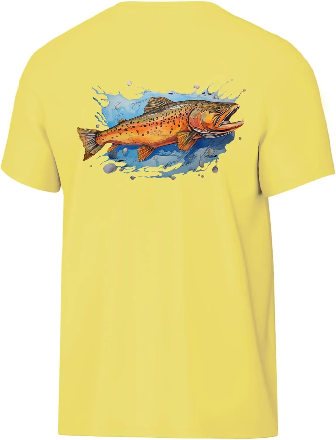 Palmyth Boys Fishing Shirt Short Sleeve UPF 50  Youth T-Shirt Sun Protection Tee