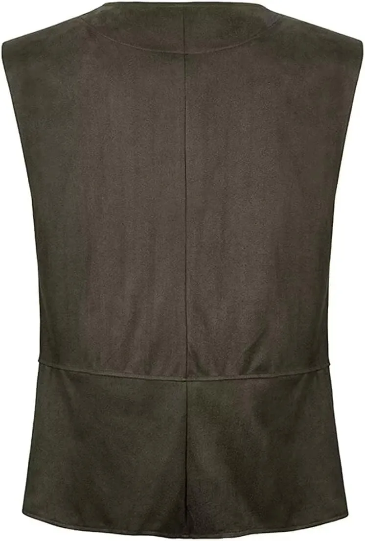Pirate Vest Viking Costume Men Medieval Retro Renaissance Gothic Victorian Halloween Vintage