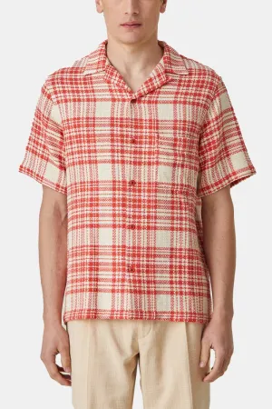 Portuguese Flannel Garden Plaid Shirt (Red)