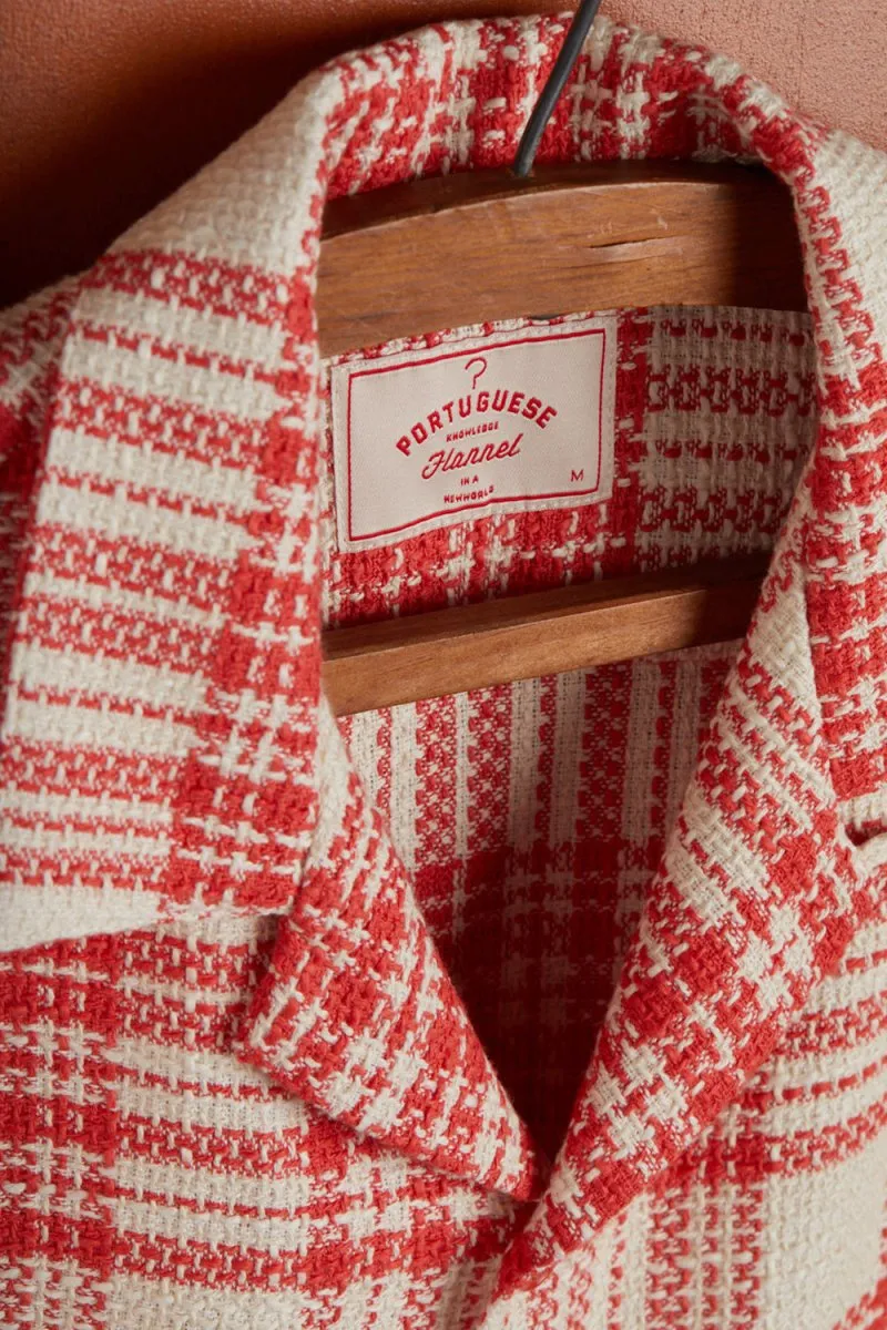 Portuguese Flannel Garden Plaid Shirt (Red)