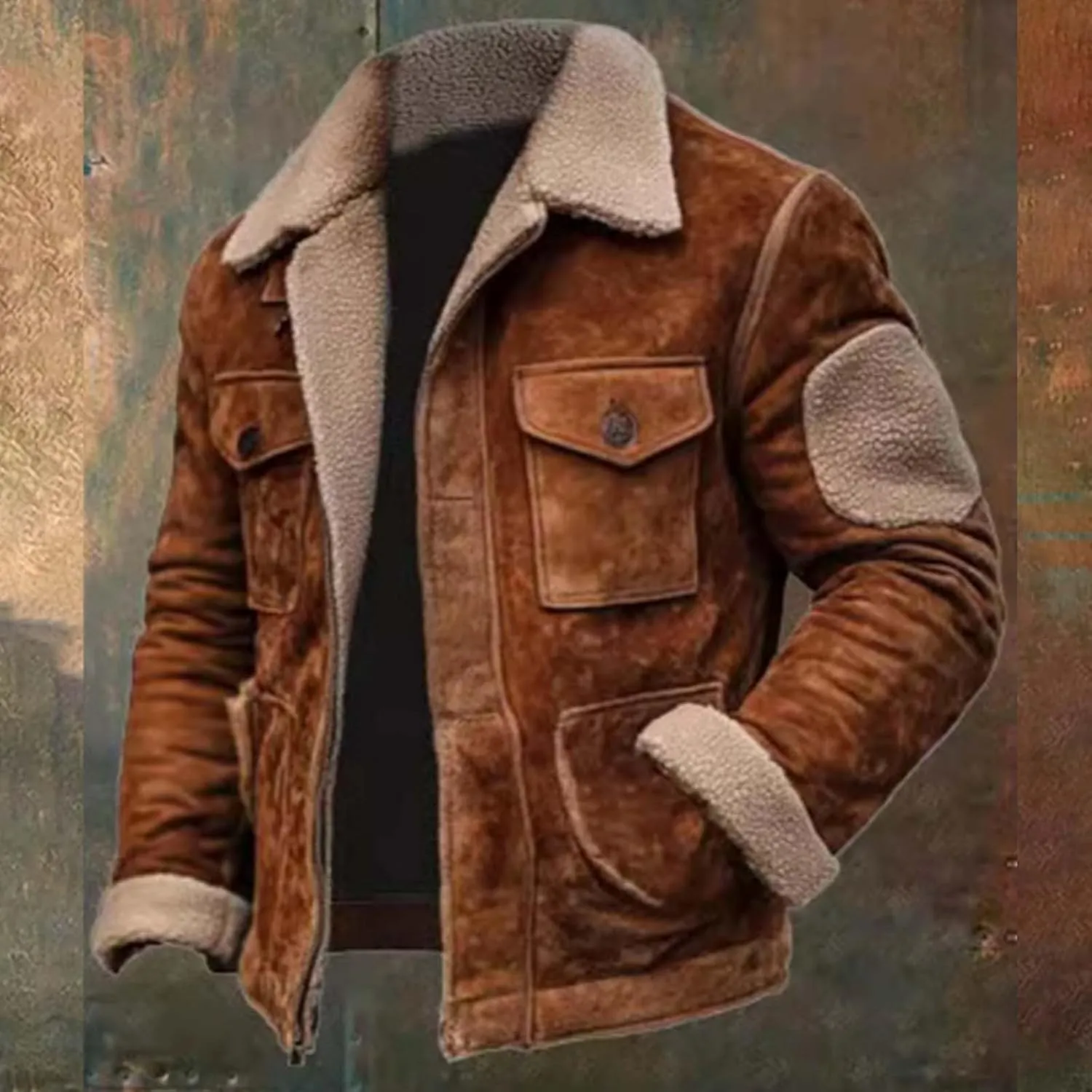 Quilted Coat Solid V Neck Slim Fit Warm Sweater Cardigan Coat Single Breasted Overcoat with Detachable Collar