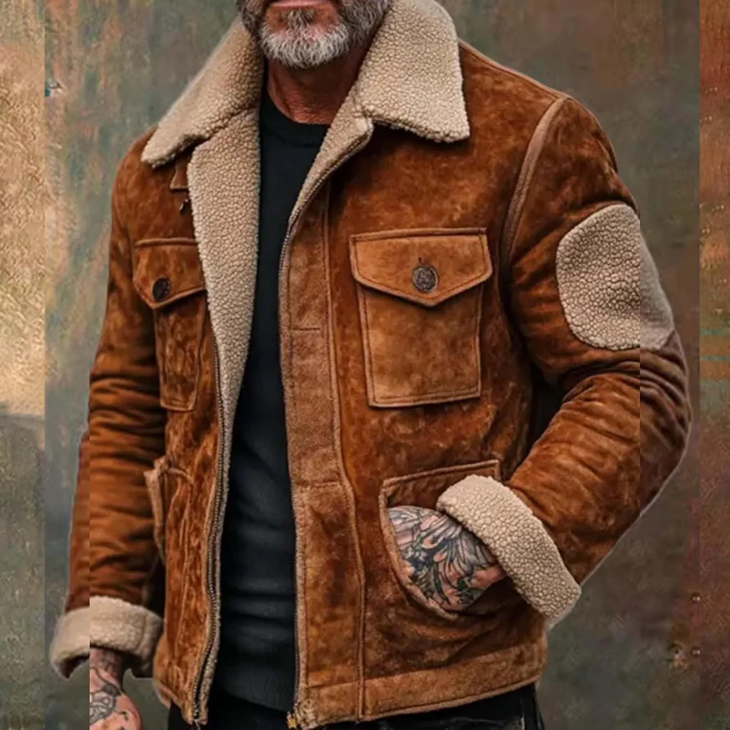 Quilted Coat Solid V Neck Slim Fit Warm Sweater Cardigan Coat Single Breasted Overcoat with Detachable Collar