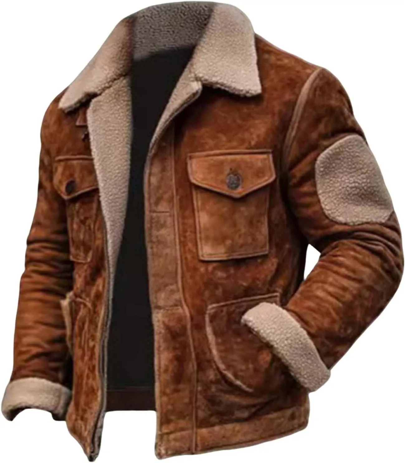 Quilted Coat Solid V Neck Slim Fit Warm Sweater Cardigan Coat Single Breasted Overcoat with Detachable Collar