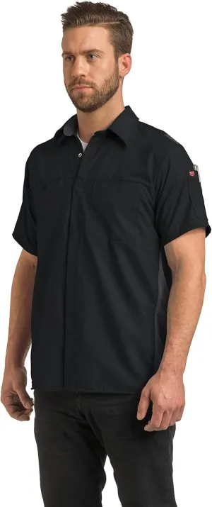 Red Kap Men's Short Sleeve Performance Plus Shop Shirt with Oilblok Technology