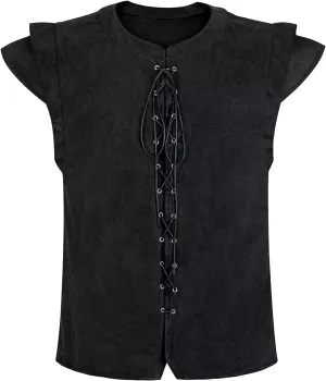 Renaissance Pirate Vest Viking Costume Men Medieval Retro Gothic Victorian Halloween Vintage Festival