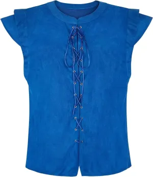 Renaissance Pirate Vest Viking Costume Men Medieval Retro Gothic Victorian Halloween Vintage Festival