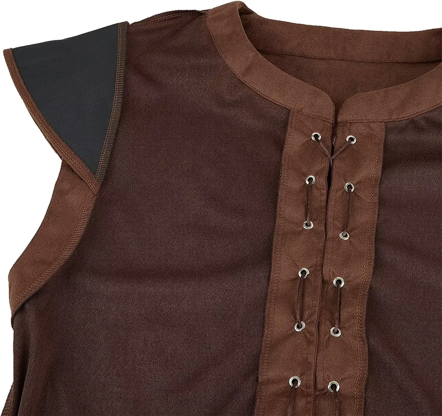 Renaissance Pirate Vest Viking Costume Men Medieval Retro Gothic Victorian Halloween Vintage Festival
