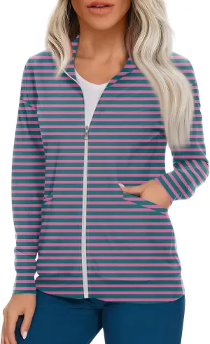 Scrub Jackets for Woman Printed Nurse Jackets for Women Scrub Jackets for Women Zip Up Nursing Jackets for Nurses