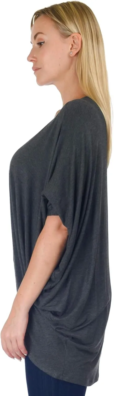 Simply Ravishing Women's Dolman Half Sleeve Open Cardigan (Size: S- 5X)