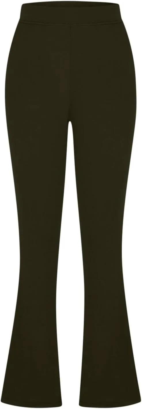 Slacks for Women 2025 Stretchy Office Pants High Waisted Business Work Pants with Pockets Casual Summer Trousers