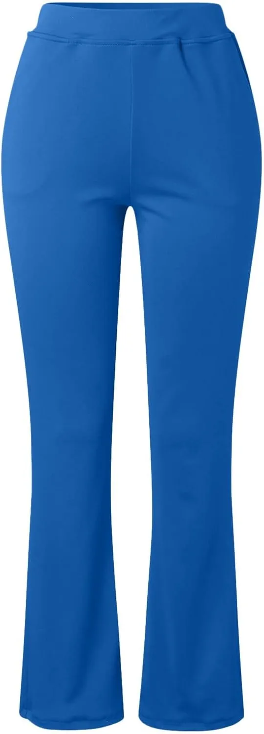 Slacks for Women 2025 Stretchy Office Pants High Waisted Business Work Pants with Pockets Casual Summer Trousers