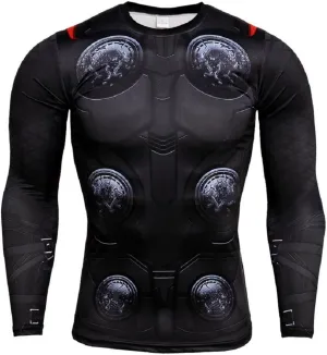 Super Hero Compression Sports Shirt Men's Long/Short Sleeve Fitness Tee Gym T-Shirt