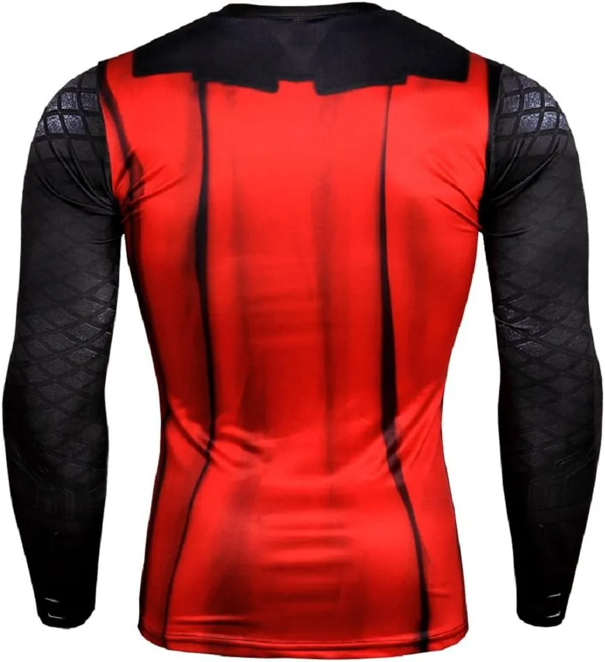 Super Hero Compression Sports Shirt Men's Long/Short Sleeve Fitness Tee Gym T-Shirt