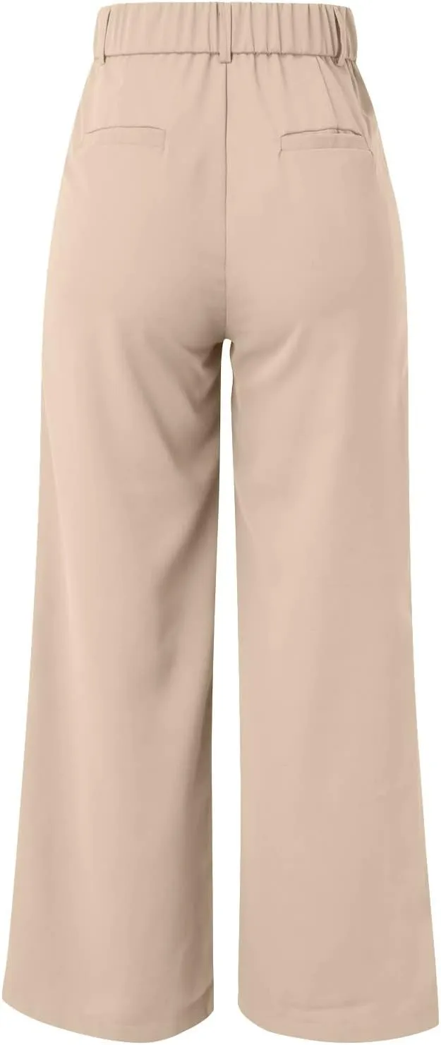 Sweatpants Women Business Summer Tummy Control Casual Solid High Waist Dress Pants Trouser Pants Comfortable Flowy