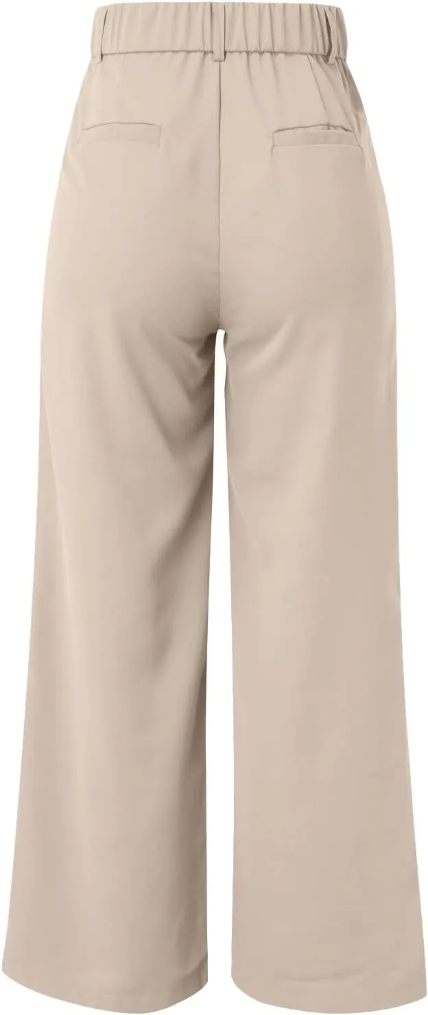 Sweatpants Women Business Summer Tummy Control Casual Solid High Waist Dress Pants Trouser Pants Comfortable Flowy