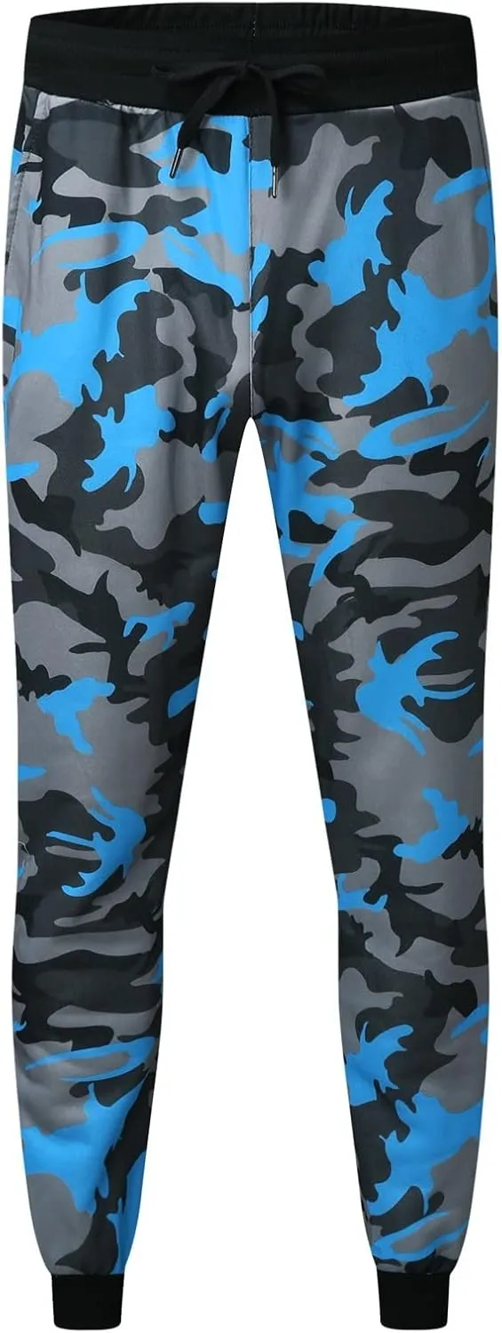 Tapered Joggers for Men Mens Autumn and Winter High Street Fashion Leisure Loose Sports Running Solid Stretch
