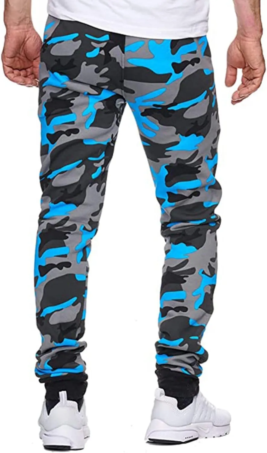 Tapered Joggers for Men Mens Autumn and Winter High Street Fashion Leisure Loose Sports Running Solid Stretch