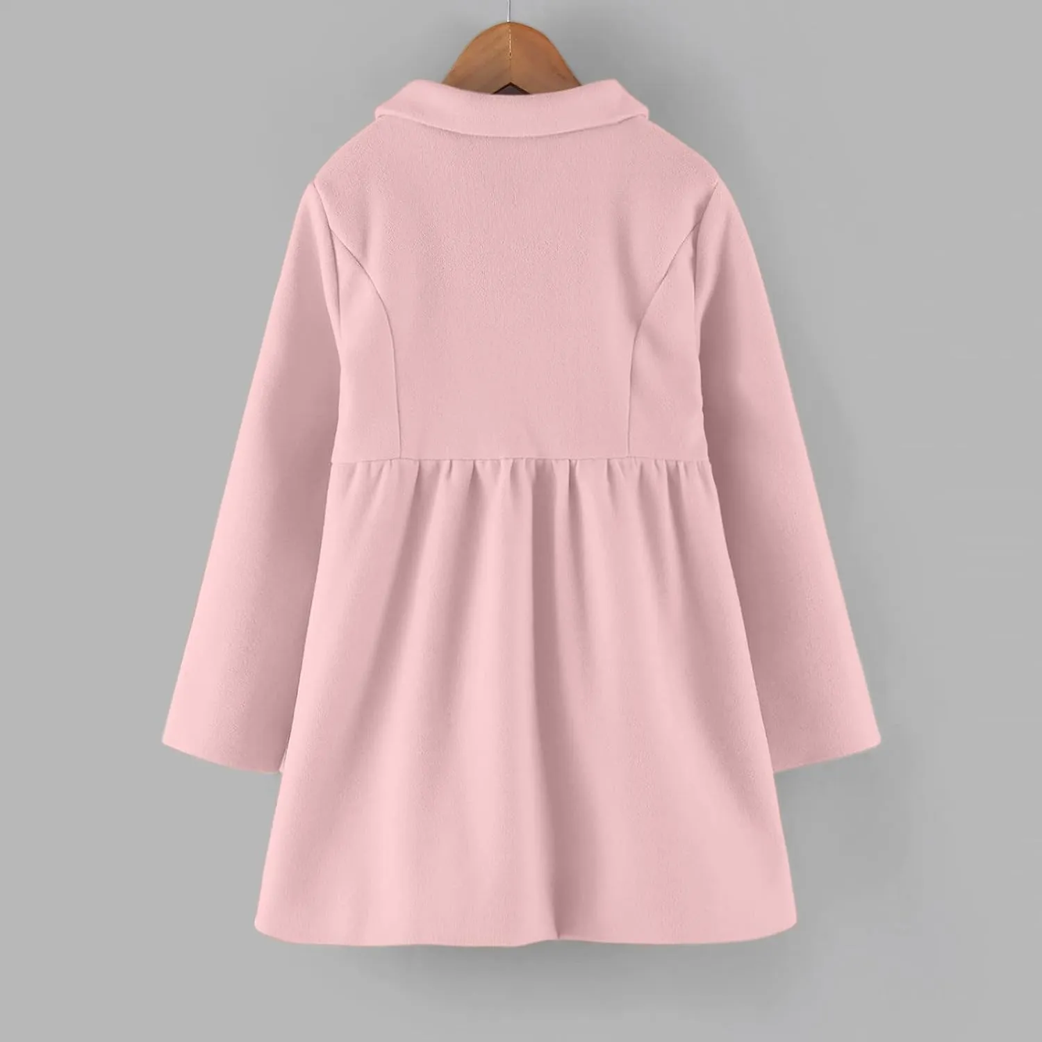 Toddler Baby Girls Classic Wool Blend Coat Winter Double Breasted Trench Coat Outwear Pea Coat Jacket