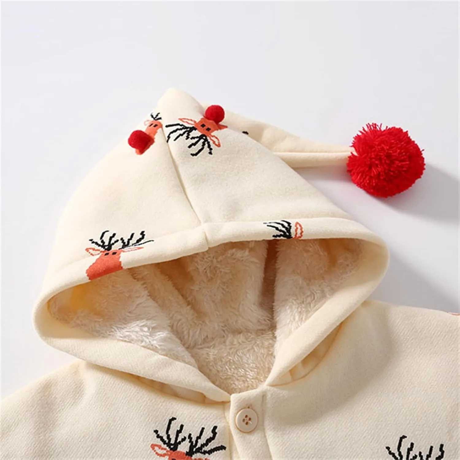 Toddler Hooded Poncho Cape Cloak Baby Girl Cute Cartoo Hoodies Coat Fleece Button Down Cape Jacket Outwear