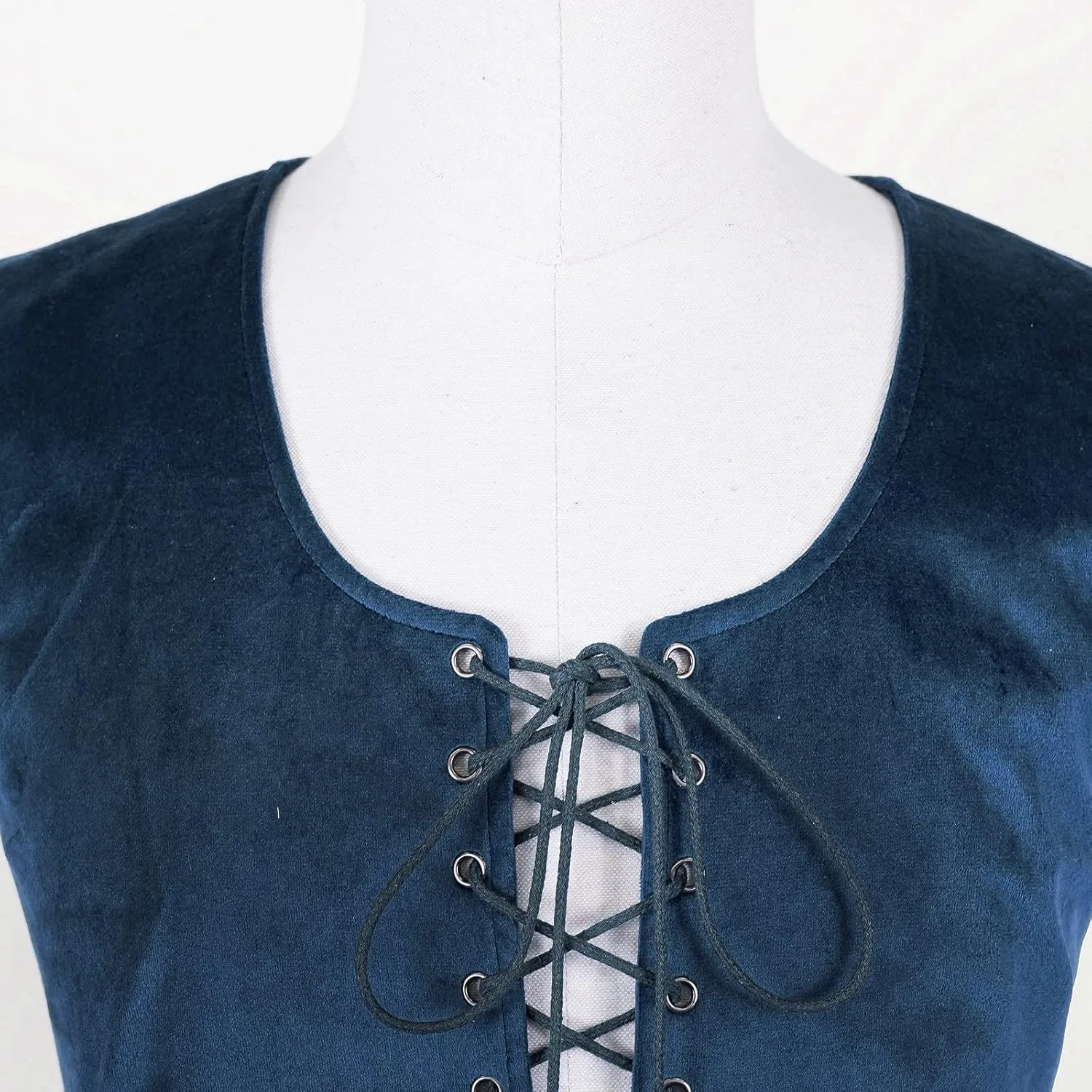 Tyuduo Men's Medieval Renaissance Pirate Vest Gothic Steampunk Waistcoat for Men