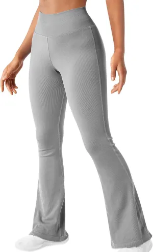 Uillui Flare Pants for Women Gym Athletic Yoga Tights Sweatpants High Waist Stretch Casual Bell Bottom Trouser Homewear Pant