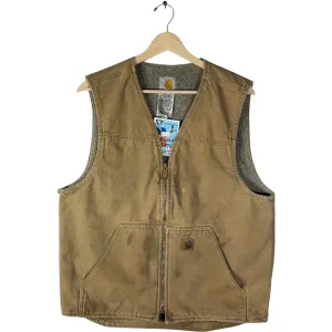 Vintage Carhartt Fleece Lined Full Zip Workwear Vest