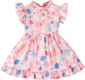 VINUOKER Toddler Baby Girl Skirt Floral Dress Summer Sundress Little Girl Casual Dresse Summer Fall Outfits