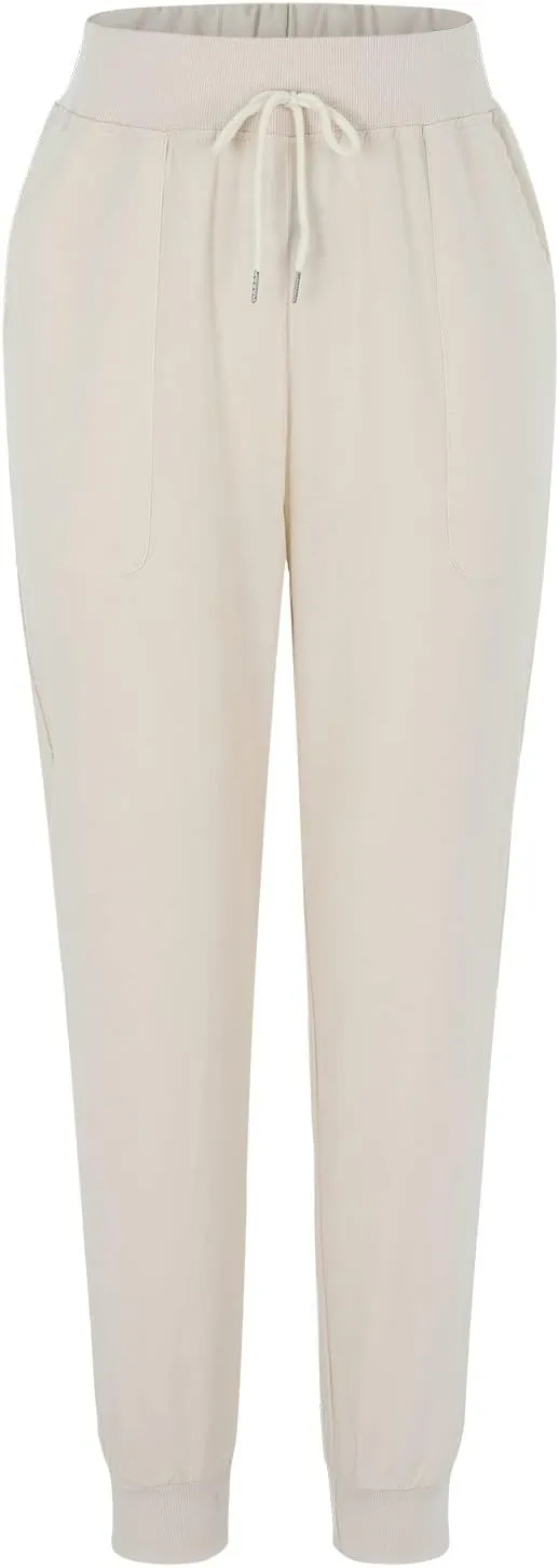 Wide Leg Trousers Women Petite Stretchy Cotton Linen 2024 Summer 2024 Pant Drawstring Pull On Boho Trendy Sweatpant