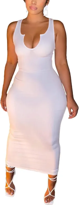 Women Sexy Two Piece Skirt Outfits Long Sleeve/Sleeveless V Neck Bodycon Ribbed Knitted Maxi Club Party Dress