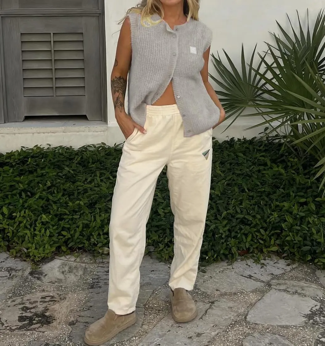 Women Summer Sweater Vest Button Down Round Neck Knitted Tank Top Y2k Sleeveless Sweater Cardigan