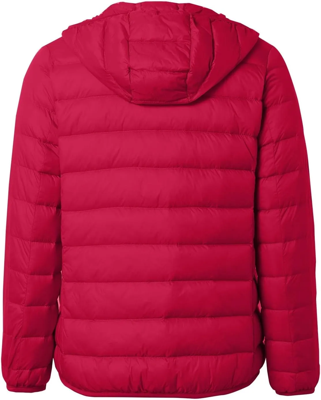 Women's Puffer Jacket Packable Quilted Lightweight Down Jacket Plus Size Short Bubble Coat Light Winter Hooded Coat