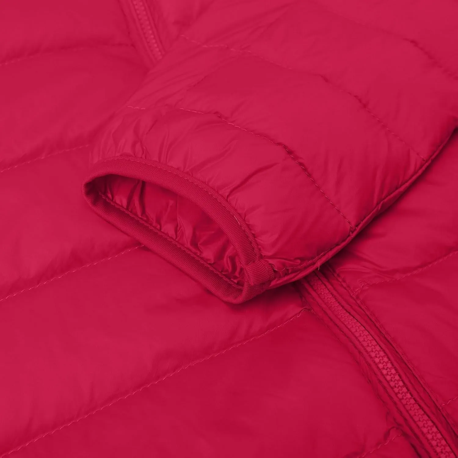 Women's Puffer Jacket Packable Quilted Lightweight Down Jacket Plus Size Short Bubble Coat Light Winter Hooded Coat