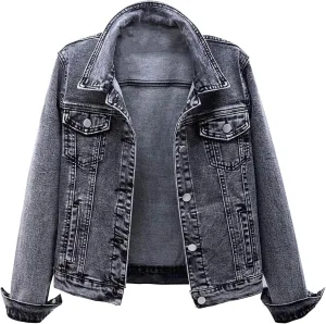Women's Winter Denim Jackets Faux Fur Lined Warm Coats Sherpa Fur Fleece Lined Thicken Denim Jean Trucker Jacket Coat