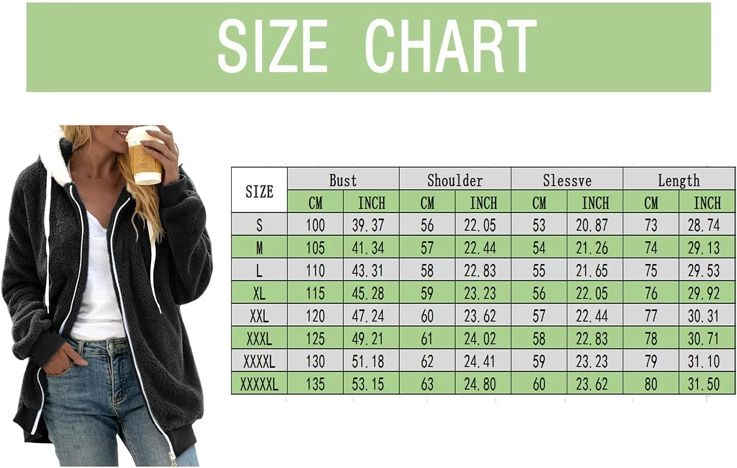 Women'S Winter Hoodies Loose Solid Color Artificial Wool Zipper Drawstring Long-Sleeved Warm Heavyweight Sweatshirt