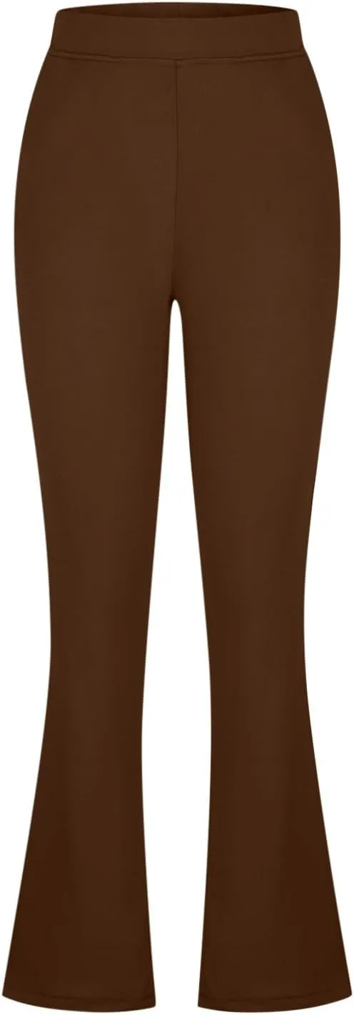 Work Pants for Women 2024 High Waisted Dress Pants Stretch Bootcut Yoga Pants Workout Slacks Business Casual Trouser