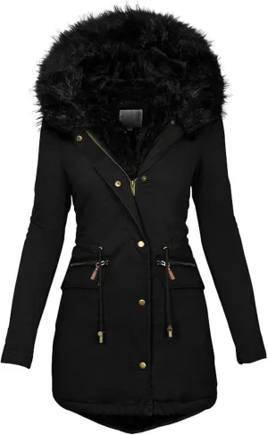 Zip Up Winter Coats for Women Jacket with Long Sleeves for Autumn and Winter Womens Quilted Pullover Puffer Jacket